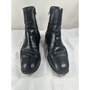 Vintage Florsheim Beetle Boots Chelsea Style Black 10 D